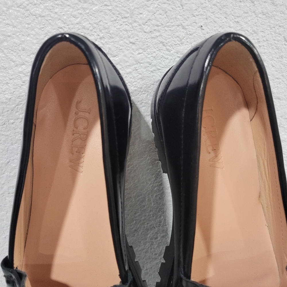 J. Crew Black Leather Loafers - Picture 9 of 12